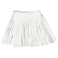 thumbnail image 1 of Unique Bargains 1 Yard 6 Inch Faux Leather Fringe Trim Tassel Fringe for Sewing, Beige, 1 of 6