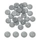 thumbnail image 1 of Uxcell 25 Pcs 15mm Botones de Costura de Resina, Botones Redondos Grises de 2 Agujeros para Ropa, Abrigos, Camisas, Pantalones, Decoración de Bricolaje, 1 of 7