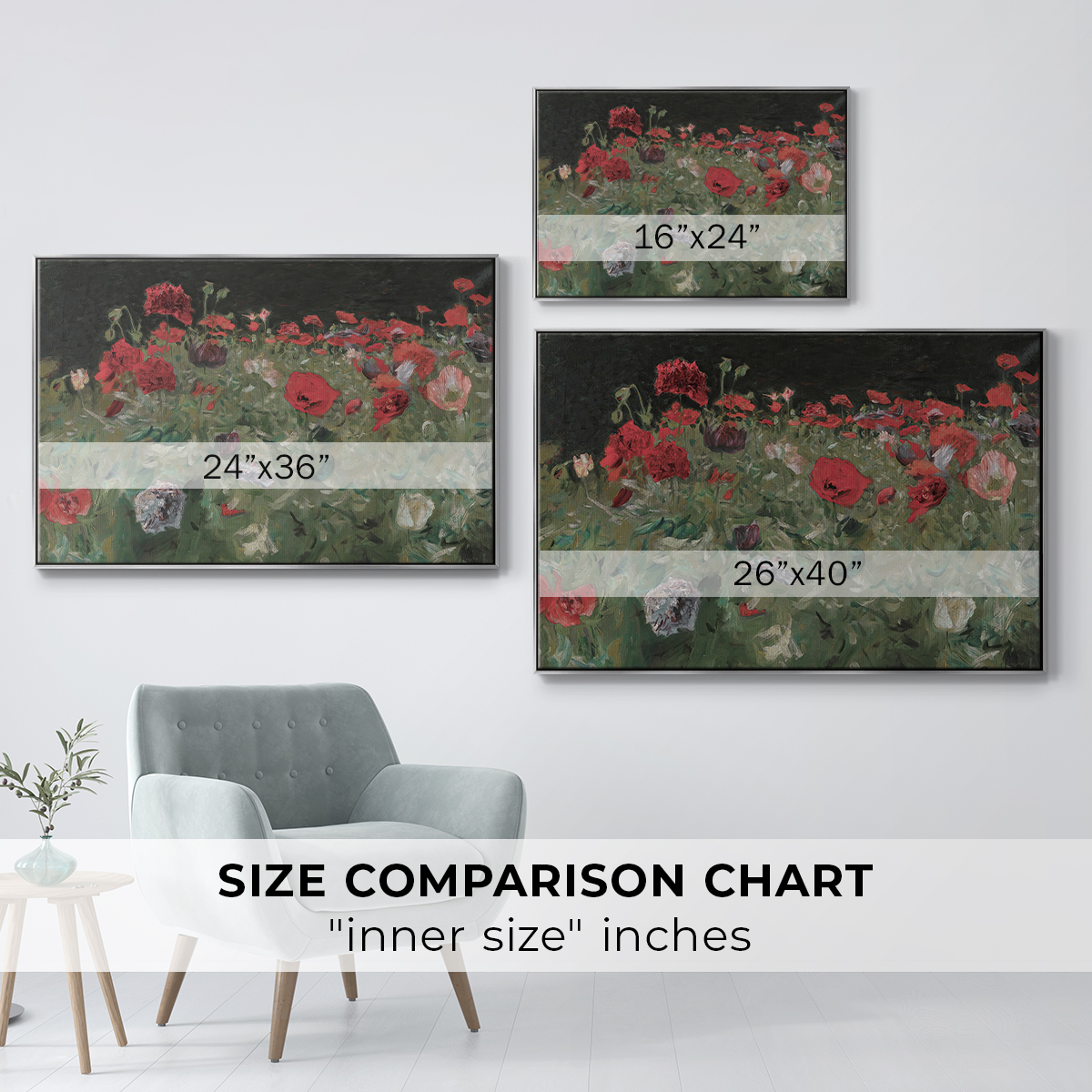 Vintage Botanical Print-XCV By Wexford Home Framed in Silver Wood Gallery Wrapped Canvas 27 in. x 41 in.