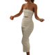 thumbnail image 3 of Vestido de tubo de rayas sin tirantes Y2k para mujer, vestido bodycon sin mangas, vestido largo de punto, sexy, sin espalda, maxi vestido clubwear, 3 of 5