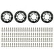 thumbnail image 1 of Anillo de borde de rueda RC Beadlock Rueda Llanta Anillo de repuesto 4PCS Compatible con 1/10 TRX4 SCX10 90046 90047 RC Car 1.9in Ruedas Llantas Meterk  Anillo de borde de rueda, 1 of 6