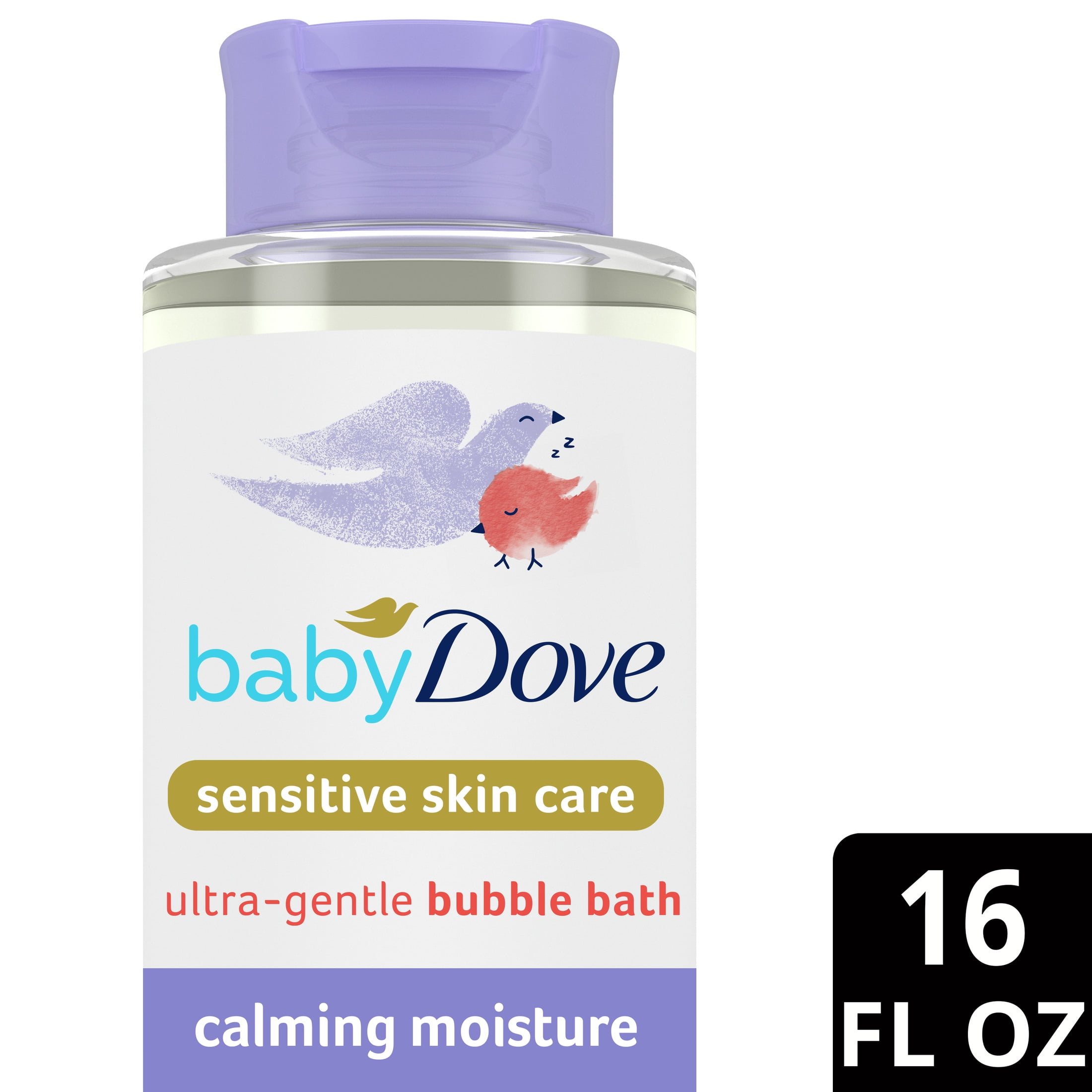 (4 pack) Baby Dove Ultra-Gentle Bubble Bath Calming Moisture Sensitive Skin, 16 oz