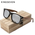 thumbnail image 5 of Handmade Wooden Sunglasses by KINGSEVEN - UV400 Protection, Polarized Lenses, Retro Design - Perfect for Men & Women!, 5 of 5