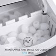 thumbnail image 2 of FOOING-OFFICIAL Ice Maker Machine, Counter top Ice Cube Maker(Silver), 2 of 8