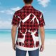 thumbnail image 4 of Fotbe Christmas Buffalo Plaid Camisa Hawaiana para Hombre Unisex – Camisa Casual de Verano con Botones de Manga Corta de Algodón y Lino,X-Large, 4 of 7
