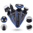 thumbnail image 3 of OUSITAID 1 Set Men Razor Sharp Low Noise Floating 3 Heads Blade Flick-up Sideburn Cutter 3-in-1 Hair Beard Clipper Nose Hair Removal Trimmer Home Supply, 3 of 10