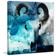 thumbnail image 2 of "Angry Skull" Painting Print on Wrapped Canvas, 2 of 5
