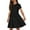 Black, variant on WOYY Girls Solid Short Sleeve Casual Dress Summer Active Play Dress, Sizes 4-12