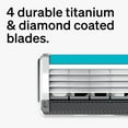 thumbnail image 2 of czcpp-Quattro Titanium Razor Refills, 8ct | Razor Blades Refills, Razor Blades for Men, Shaving Blades for Men, Quattro Razor Refill, 4 Blade Razor Heads, 8 Refills, 2 of 4