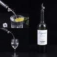 thumbnail image 3 of ABCISI 3pcs Self Closing Liquor Bottle Pourers, Black, Auto Flip Wine Bottle Stoppers with Rubber Dust Cap & Cleaning Brush, Weighted Olive Oil Vinegar Dispenser Spout, Fit about 3/4'' Bottle Mouth, 3 of 7
