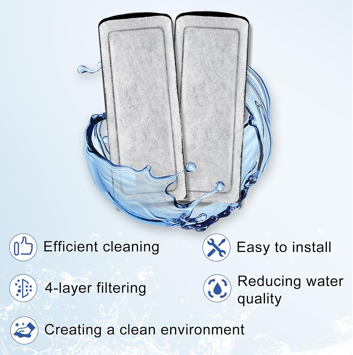 Driamor Ceramic Aquarium Filter Cartridge, Replacement for Marina Slim Filter S10/S15/S20, 16 Pack