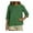 Green, variant on Womens Linen Tops Summer Casual 3/4 Sleeve Crewneck Shirts Solid Color Loose Comfy Tops Basic T Shirts White S