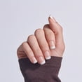 thumbnail image 2 of KISS CORE French Tip Press On Nails, ‘I Wish’, White, Real Short Square, 32 Count, 2 of 12