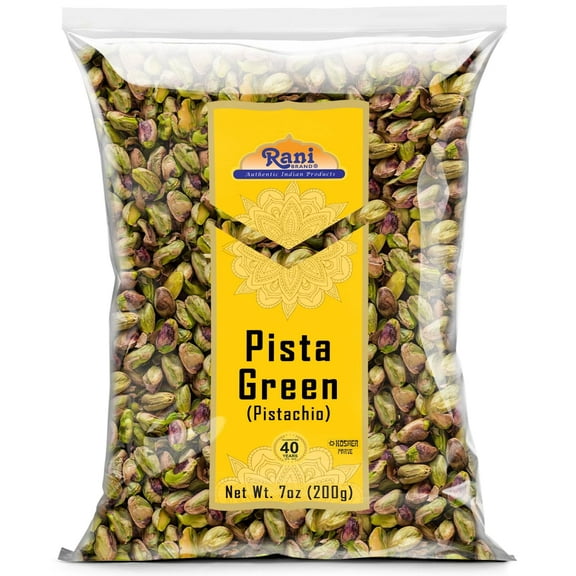 Rani Pista (Pistachio) Green 7oz (200g) ~ All Natural | Gluten Friendly | Vegan | NON-GMO | Kosher | No Salt or fillers | Indian Origin