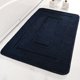 thumbnail image 1 of Alfombrilla de baño con forma de dorso de fibra ultrafina, antideslizante, almohadilla absorbente de color sólido, alfombrilla para puerta de baño, 1 of 6