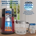thumbnail image 3 of Water Distillers for Home Countertop, 1Gal/4L Stainless Steel Distilled Water Machine with Glass Container, 750W Desktop Drinking Purifier Filter Distilling Kit, 3 of 9