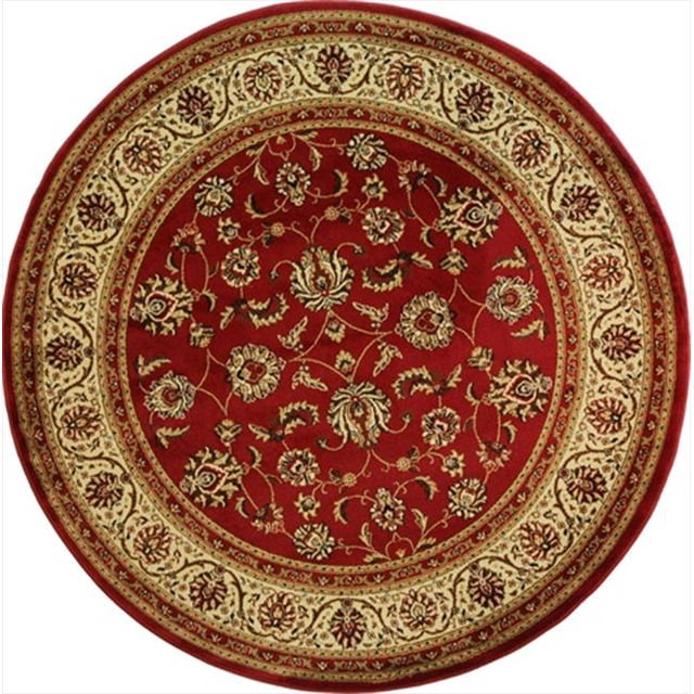 Infinity Home 549300 Barclay Sarouk Tapis Rond 5 Pi 3 Po Rouge