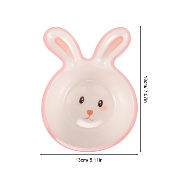 RENACLIPY Easter Bunny Candy Bowls Multicolor Plastic Cute Party Dish for Kids and Holiday Celebrations