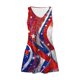 thumbnail image 5 of Vestido de Verano para Mujeres sin Mangas Cuello en V con Impresión de Bolsillo, Vestido Casual para Uso Diario Y de Fiesta, 5 of 5