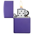 thumbnail image 3 of Bolsillo Zippo morado mate más ligero a prueba de viento, 3 of 6