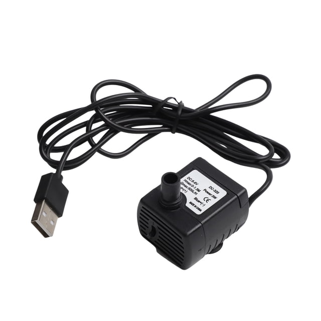 Pompe Submersible 3W DC 5V-6V Débit 500L/H Filtre USB pour Fontaine Rocaille