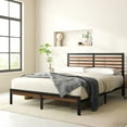 Zinus 35" Kai Bamboo and Metal Platform Bed Frame, Queen