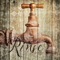 thumbnail image 2 of Michelle, Misty 26x26 Gold Ornate Wood Framed with Double Matting Museum Art Print Titled - Rinse, 2 of 4