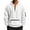 White, variant on Thermal Hoodie for Men Drawstring Cuffed Long Sleeve Outdoor Pullover Top with Pockets for Hiking White 2XL