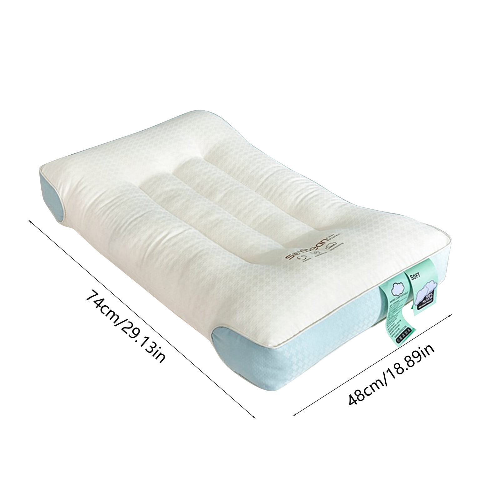 Organic Cotton Pillow for Sleeping with Organic Cotton Cover (King Size),Adjustable Loft,Head and Neck Pressure Support,Back,Side,and Stomach Sleeper