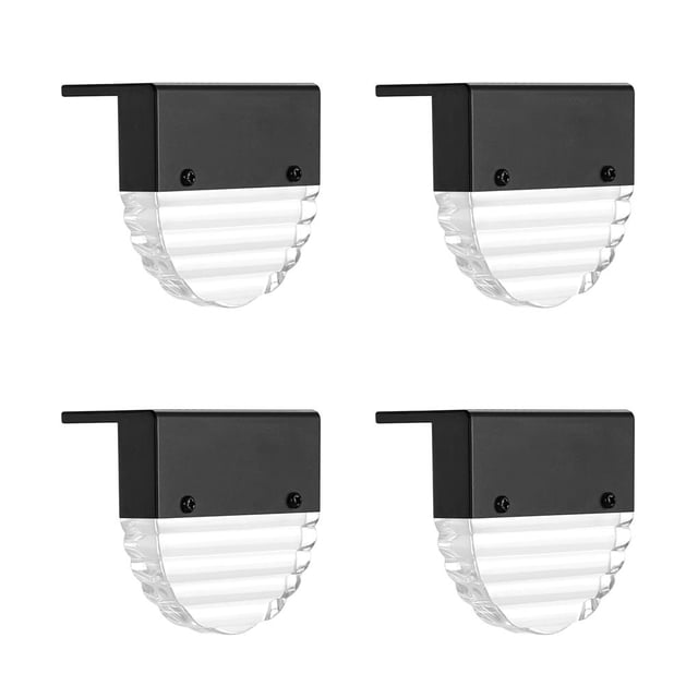Lámpara Solar Led De Luz De Cubierta De Carga Solar A Prueba De Agua Para Cerca De Balcón De Escalera De Jardín De Paso4 Piezas Minnieouse HA017886-00