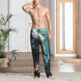 thumbnail image 2 of Naloa Underwater Dinosaur Shark Pajama Pants Men, PJ Bottoms, Sleep & Lounge Pants-XX-Large, 2 of 6