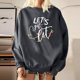 thumbnail image 5 of Sudadera extragrande de lana de manga larga con cuello redondo y estampado navideño para mujer Fridja  ghj987+4578, 5 of 8