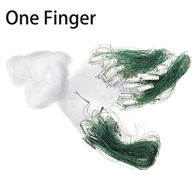 25m 3 Layers Monofilament Fishing Fish Gill Net with Float 5 Types