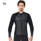 thumbnail image 3 of DIVE SAIL Traje de buceo 2MM Pantalones cortos de manga larga Traje de neopreno Rash Guards Artesanía exquisita Sensación de cuerpo fresco Snorkel Trajes camisa masculina M Methold  OD019363-02, 3 of 6