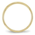 thumbnail image 2 of Solid 10k Yellow Gold 4mm Flat with Step Edge Plain Classic Wedding Band Ring Size 4, 2 of 5