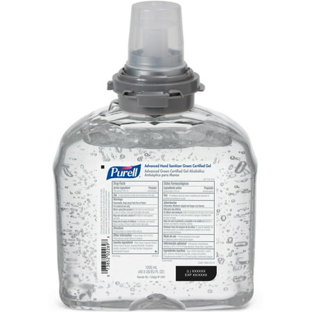 PURELL®, GOJ549104, TFX Instant Hand Sanitizer Refill, 1 Each, Clear, 40.6 fl oz (1200 mL)