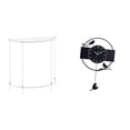 thumbnail image 1 of Mesita de noche de acrílico,Mesa auxiliar de acrílico transparente Mesa auxiliar transparente en capas,Reloj de pared,Reloj de pared con diseño de pájaro,reloj colgante de acrílico, 1 of 8