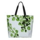 thumbnail image 1 of Balery Watercolor Green Leaves Bolsa Tote Estilo Estético con Cremalleras, Bolsa de Hombro, Bolsa de Compras Grande y Plegable, 1 of 8