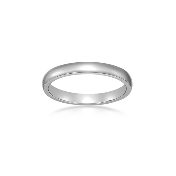 Stainless Steel 3MM Thin Wedding Band Ring Jewelry Gift for Men - Size 10