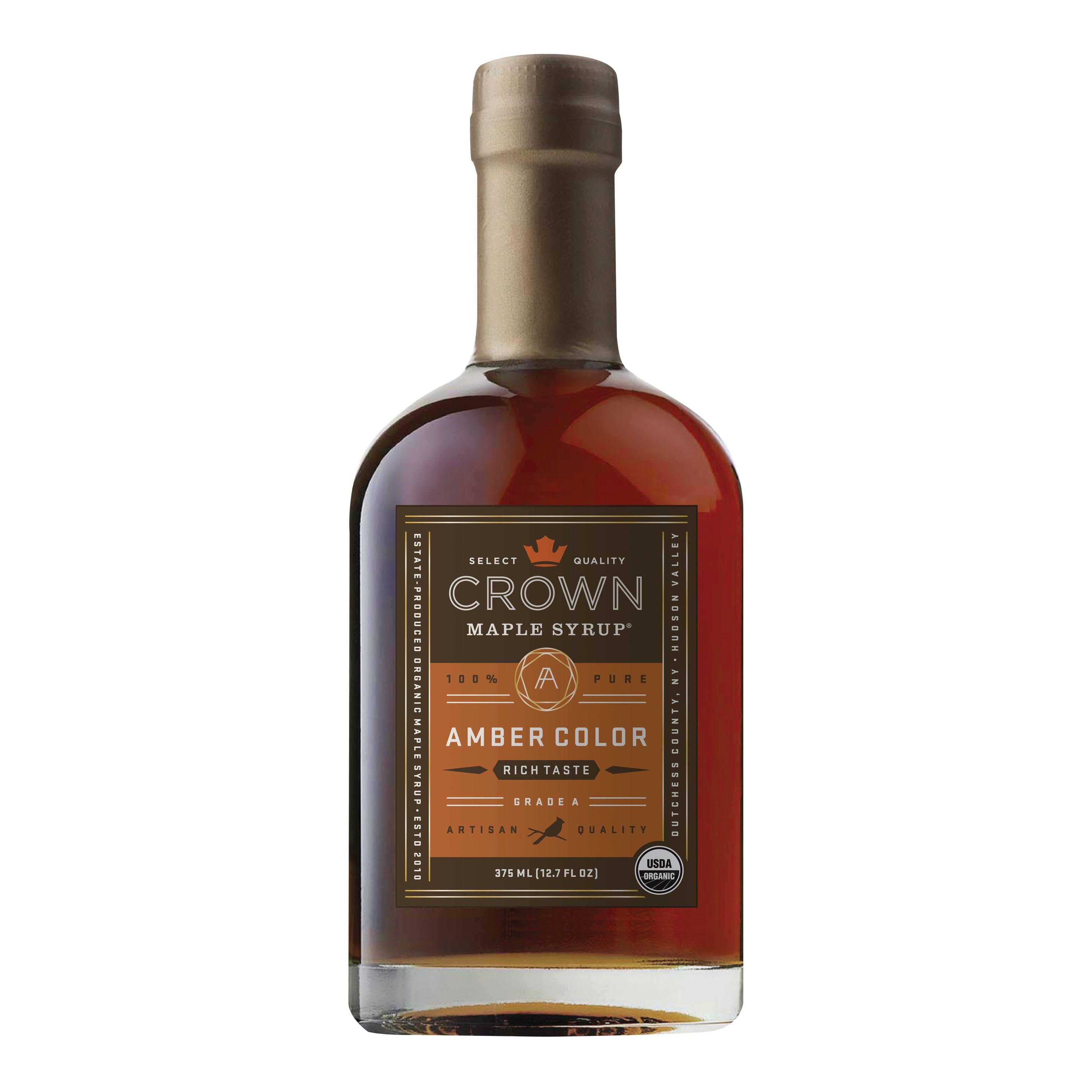 Crown Maple Amber Color Rich Taste Organic Syrup, 12.7 Fl Oz