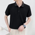 thumbnail image 1 of T-Shirt à Manches Courtes Texturé Rayé d'Été pour Hommes Mode Décontractée, 1 of 9
