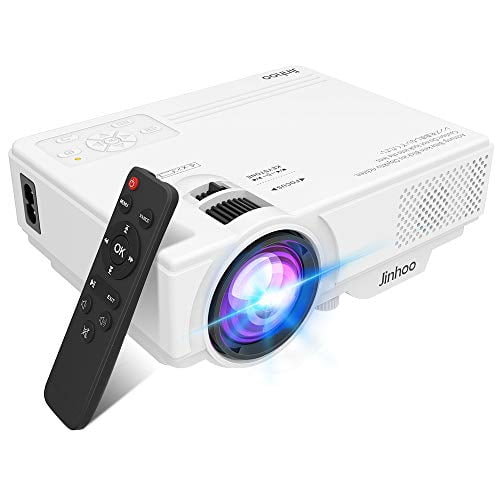 2020 Newest, Jinhoo Mini Overhead Projector Full HD 1080P Supported
