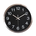 thumbnail image 1 of Reloj de pared silencioso de metal, reloj de moda creativo., 1 of 5