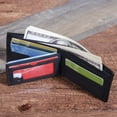 thumbnail image 4 of JUNWELL Men‘s Business Stripe Multi-Card Loose-Leaf Zipper Coin Purse Wallet, 4 of 7