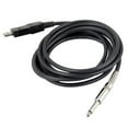 thumbnail image 1 of SUTENGDA 3M USB Guitar Bass To USB 6.3mm Link Cable adapter PC Recording USB Guitar Cable, 1 of 10