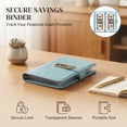 thumbnail image 5 of Lockable Savings Notebook 100 Page Envelope Challenge Book Money Saving Binder Compact Fun to Reach Your Savings Goals Personal Organizer, 5 of 6