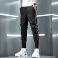 thumbnail image 4 of Pantalones casuales de verano para hombre, de seda fina, de secado rápido, de algodón clásico, ajustados, en oferta, largos, holgados, nuevos, anchos, para hombre, 4 of 5