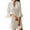 White, variant on Womens Autumn Winter Solid Color Fashion Ruffled Sleeves Kimono Sleepwear Robe&nbsp;Womens Robes Red，M