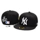 thumbnail image 1 of [Nuevo] MLB Hip Hop Sombrero Hombres Borde Plano Cabeza Grande Cintura Moda Cerrado Yankees NY Gorra De Béisbol Gao Jiahui unisex, 1 of 2