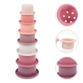 thumbnail image 4 of FELTECHELECTR 7 vasos apilables de silicona, juguetes cognitivos de colores para baby shower., 4 of 7
